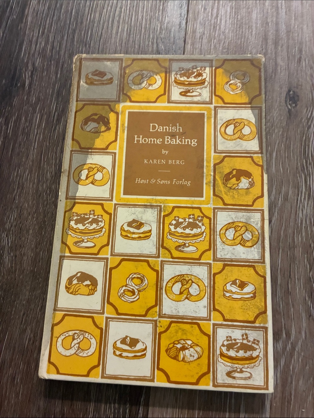 Danish Home Baking Cookbook by - Yellow Cover